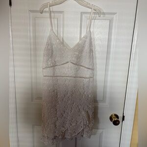 Abercrombie White lace mini dress